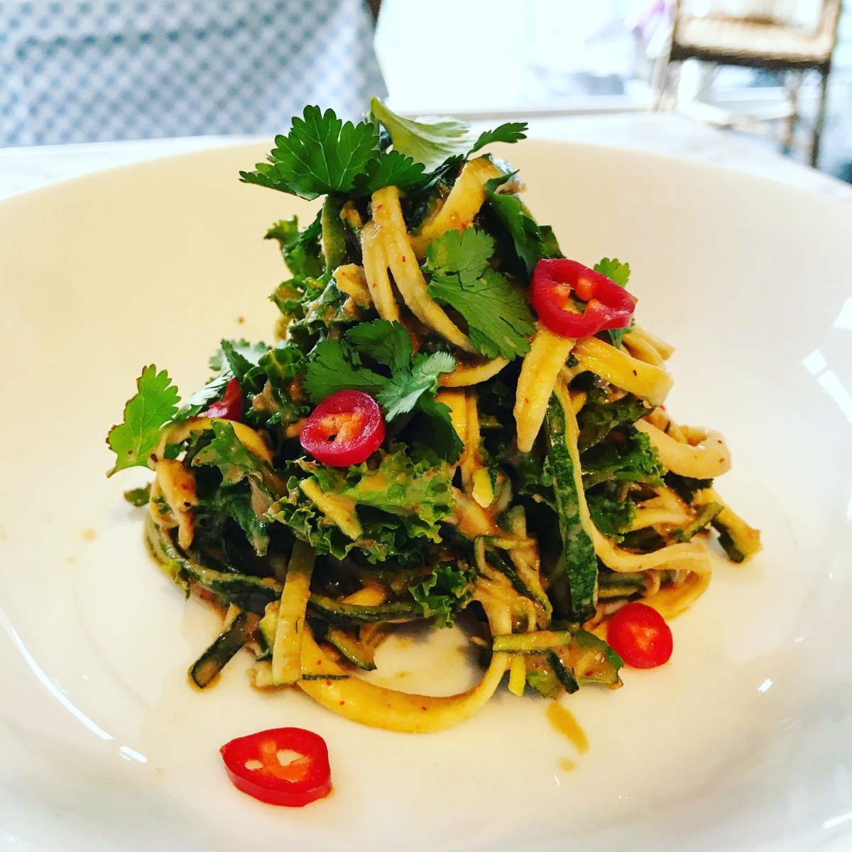 Keto (Vegan) Kale & Courgette Tahini&nbsp;Salad